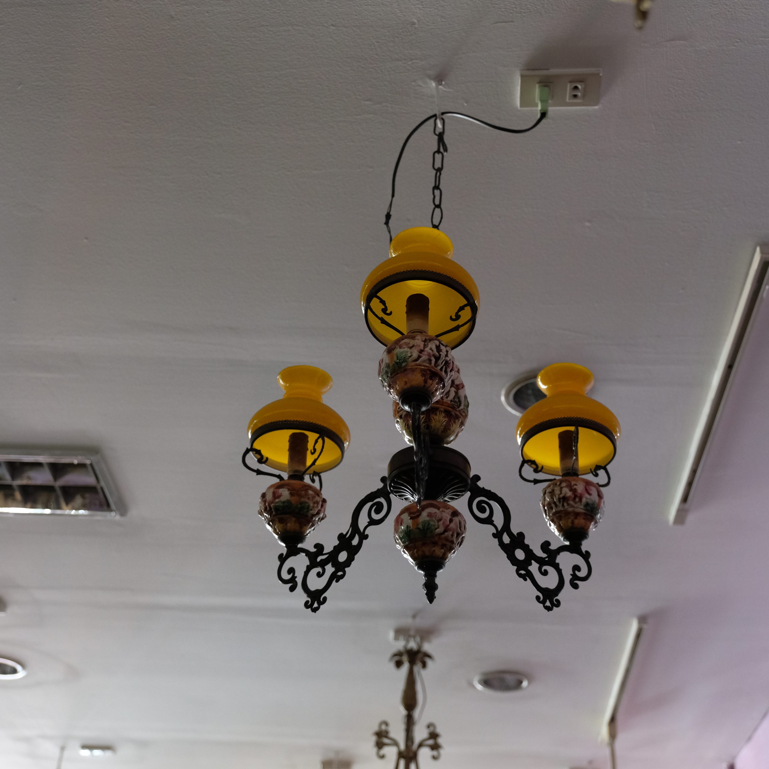 แชนเดอร์เลีย โคมไฟระย้าโบราณ งานเก่าหายาก มีรสนิยม ระดับ แอนทีค - Image 6