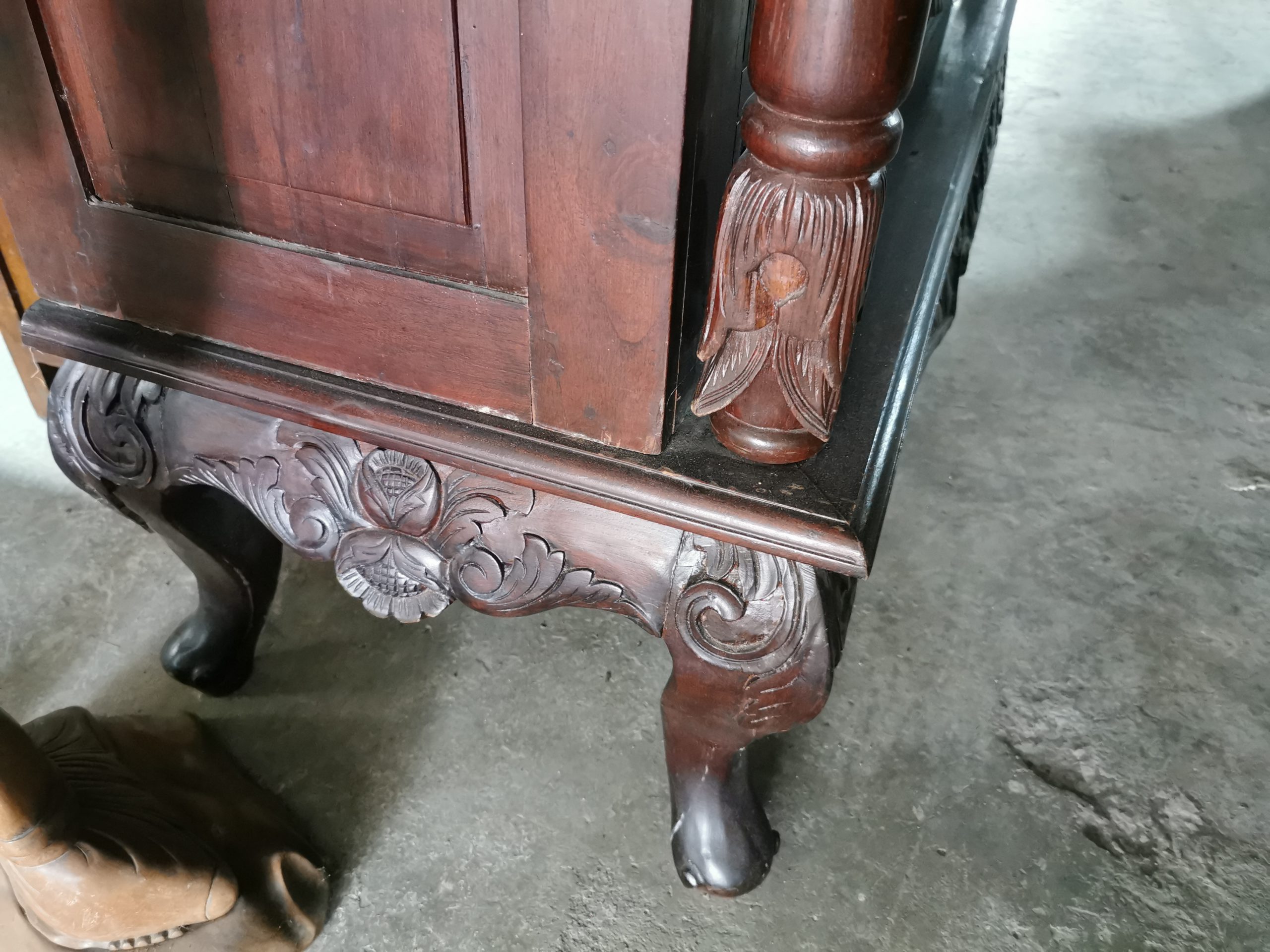 ⚜️ตู้โบราณ ตู้โชว์โบราณ ตู้ไม้โบราณ ตู้โชว์ไม้โบราณ งดงาม คลาสสิค แต่งบ้าน แต่งร้าน ให้มีคุณค่า - Image 9