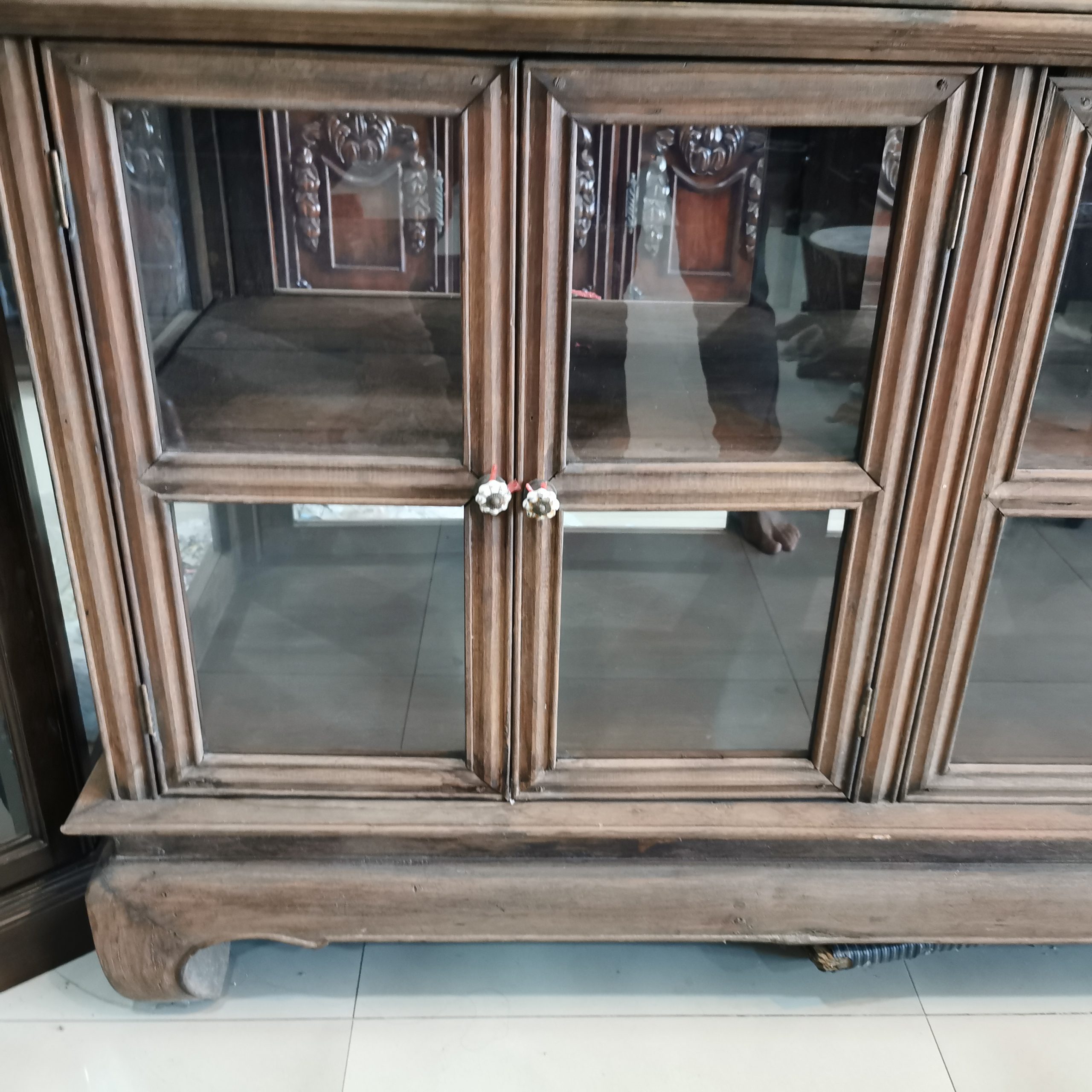 ⚜️ตู้โบราณ ตู้โชว์โบราณ ตู้ไม้โบราณ ตู้โชว์ไม้โบราณ งดงาม คลาสสิค แต่งบ้าน แต่งร้าน ให้มีคุณค่า - Image 9