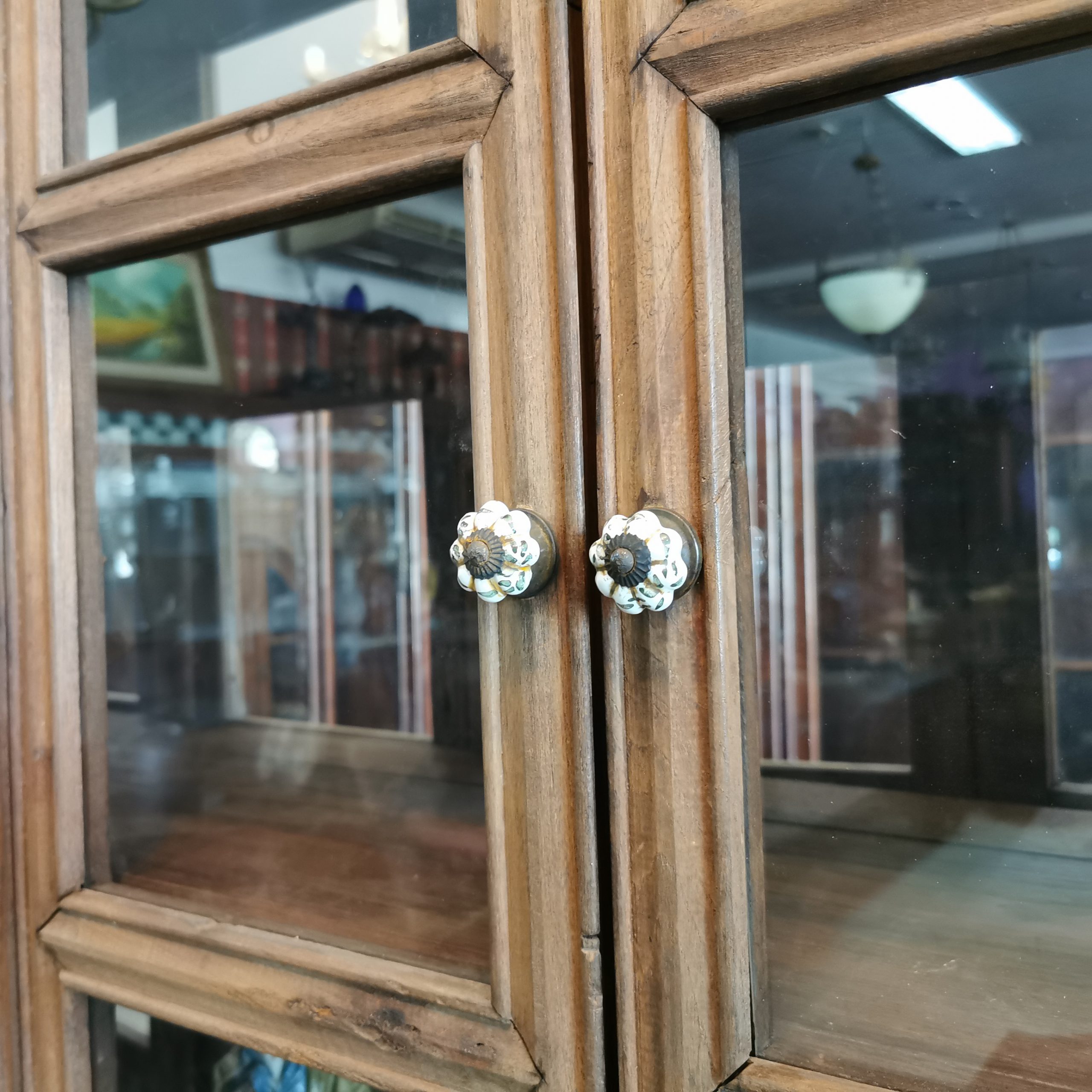 ⚜️ตู้โบราณ ตู้โชว์โบราณ ตู้ไม้โบราณ ตู้โชว์ไม้โบราณ งดงาม คลาสสิค แต่งบ้าน แต่งร้าน ให้มีคุณค่า - Image 8