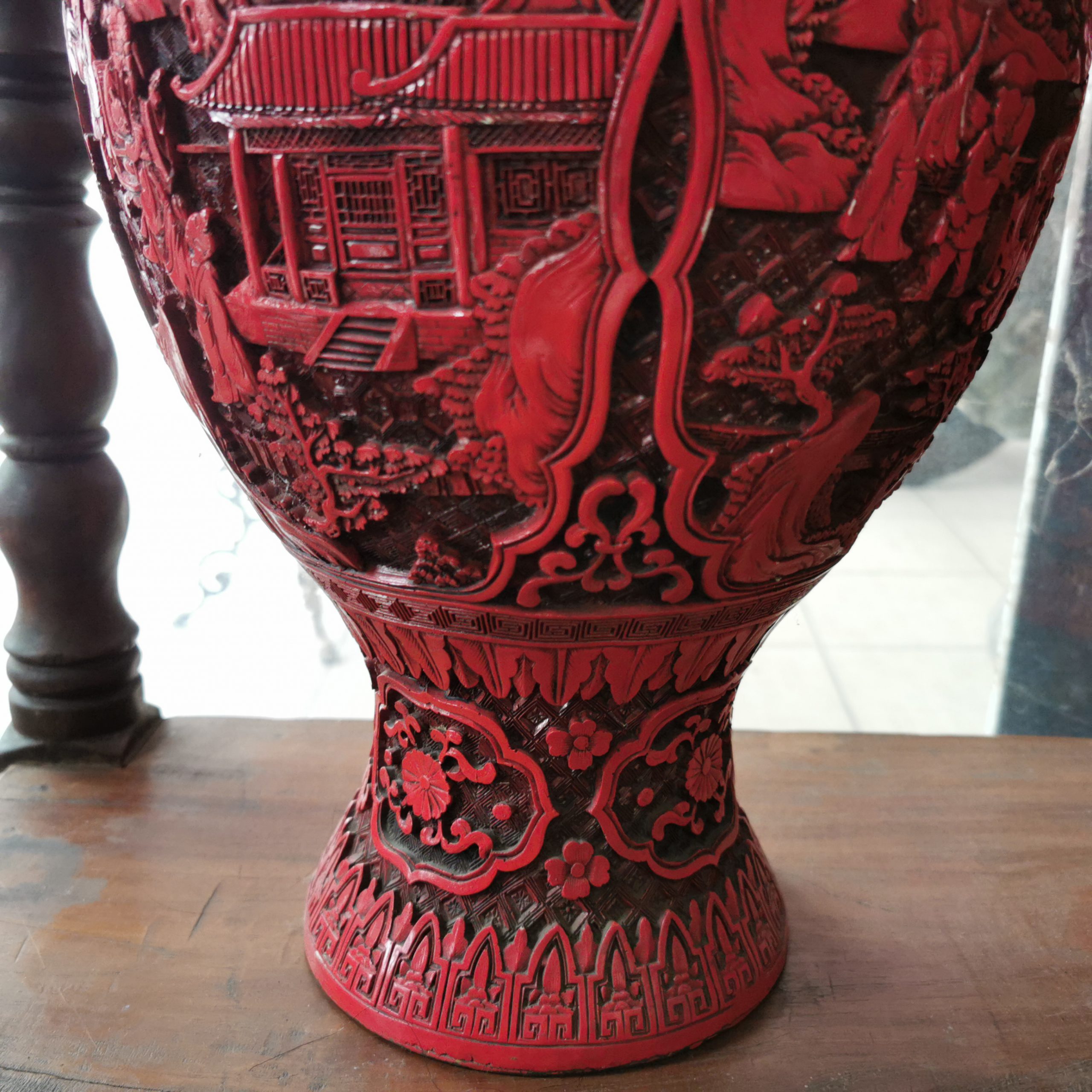 แจกันโบราณ แจกันย้อนยุค งดงาม คลาสสิค หายากมาก ขนาด 45x25cm - Image 4