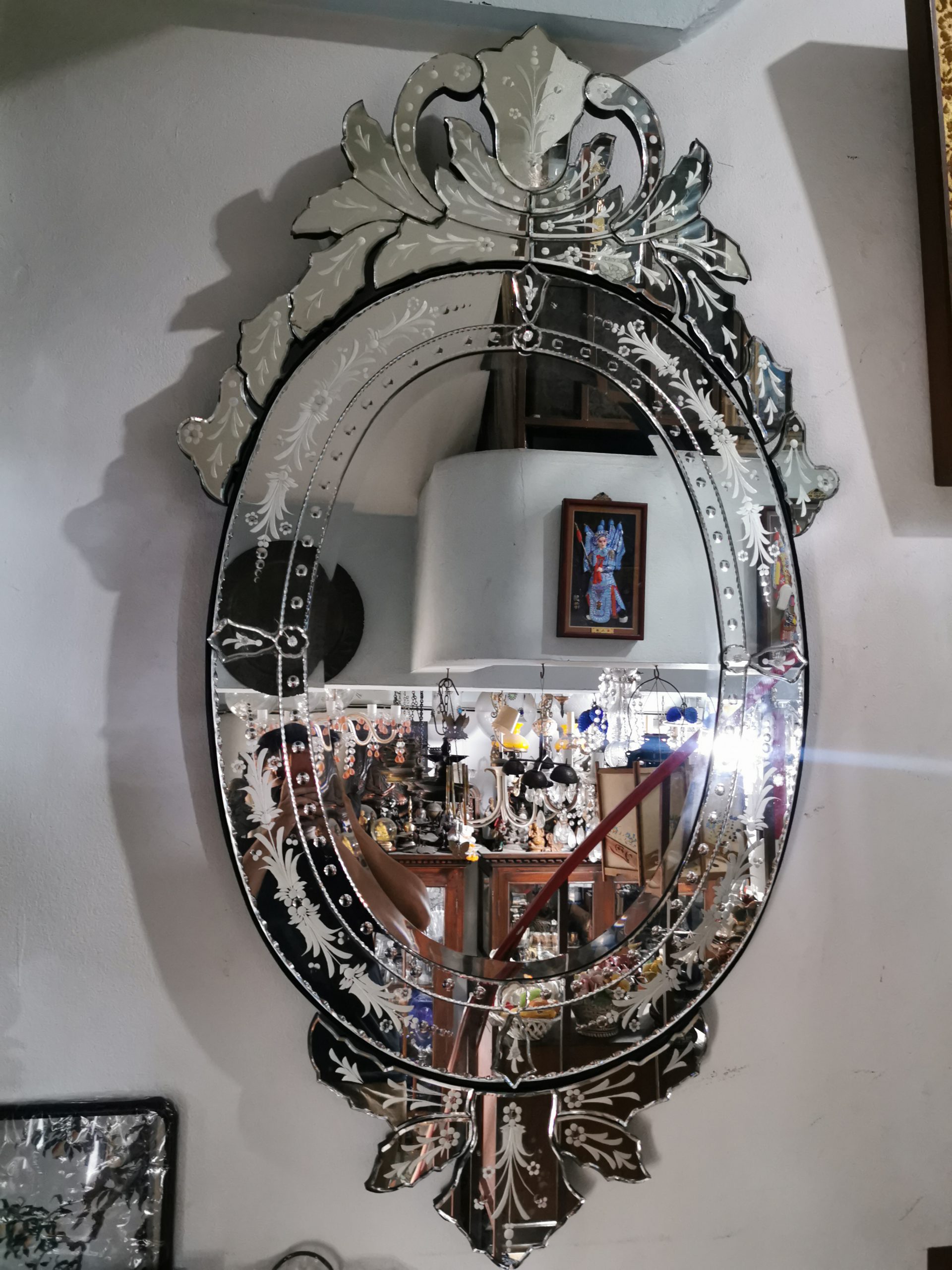 กระจกเวเนเชี่ยน  งดงาม คลาสสิค  แต่งบ้านแต่งร้าน ให้มีคุณค่า ขนาด สูง 160 กว้าง 80cm