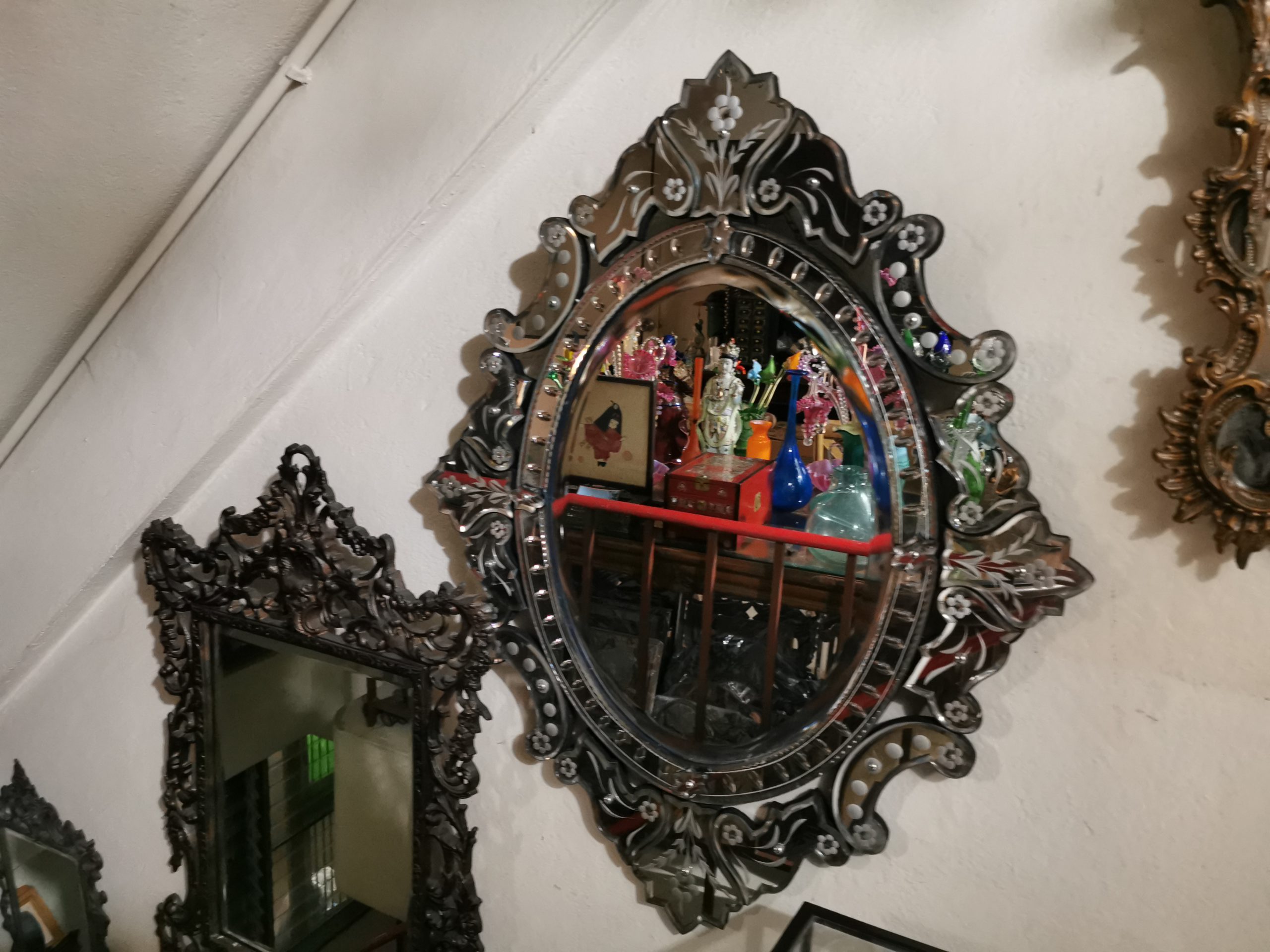 กระจกเวเนเชี่ยน  กระจกโบราณ ขนาดใหญ่  งดงาม คลาสสิค  แต่งบ้านแต่งร้าน ให้มีคุณค่า - Image 19