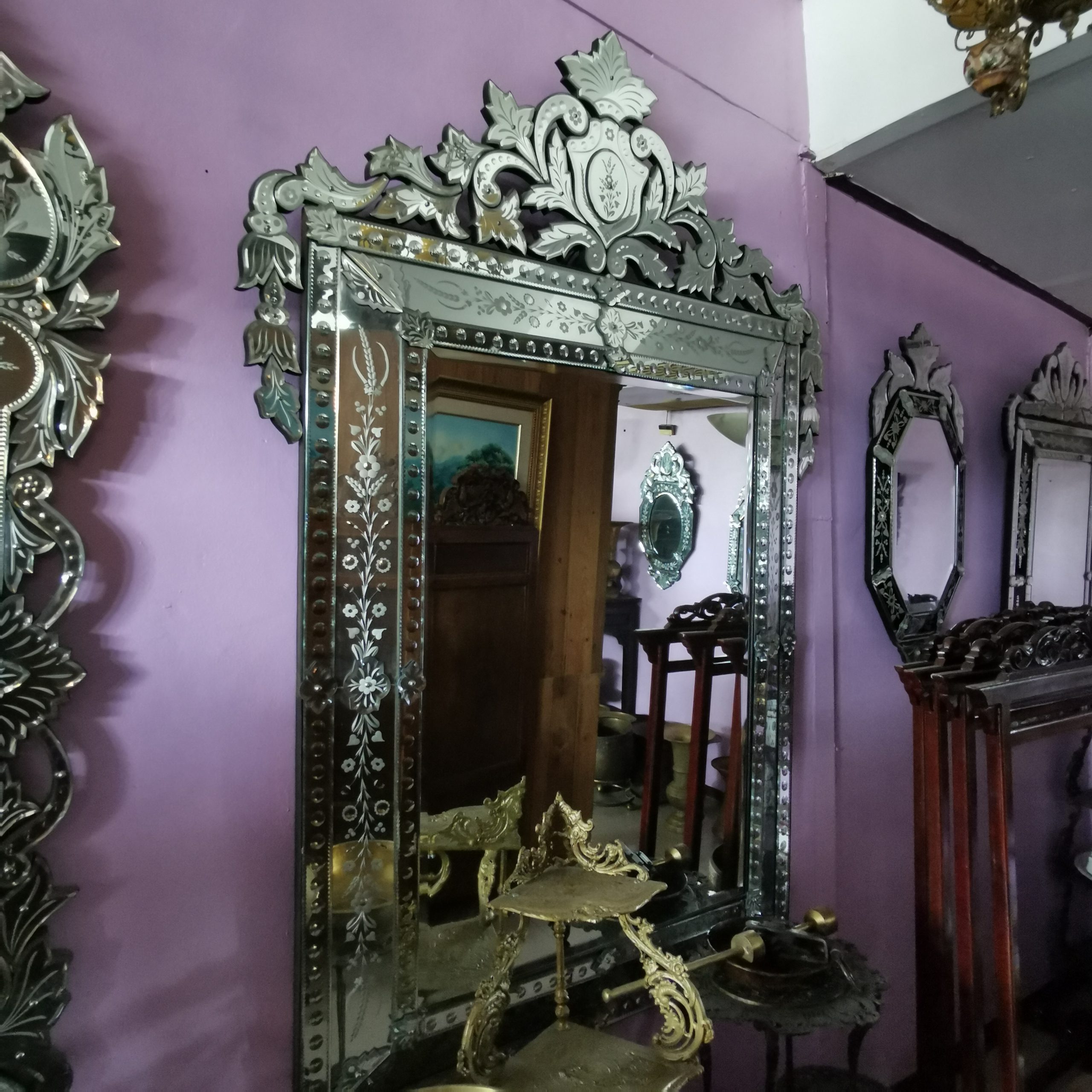 กระจกเวเนเชี่ยน 200cm กระจกโบราณ ขนาดใหญ่  งดงาม คลาสสิค  แต่งบ้านแต่งร้าน ให้มีคุณค่า - Image 3
