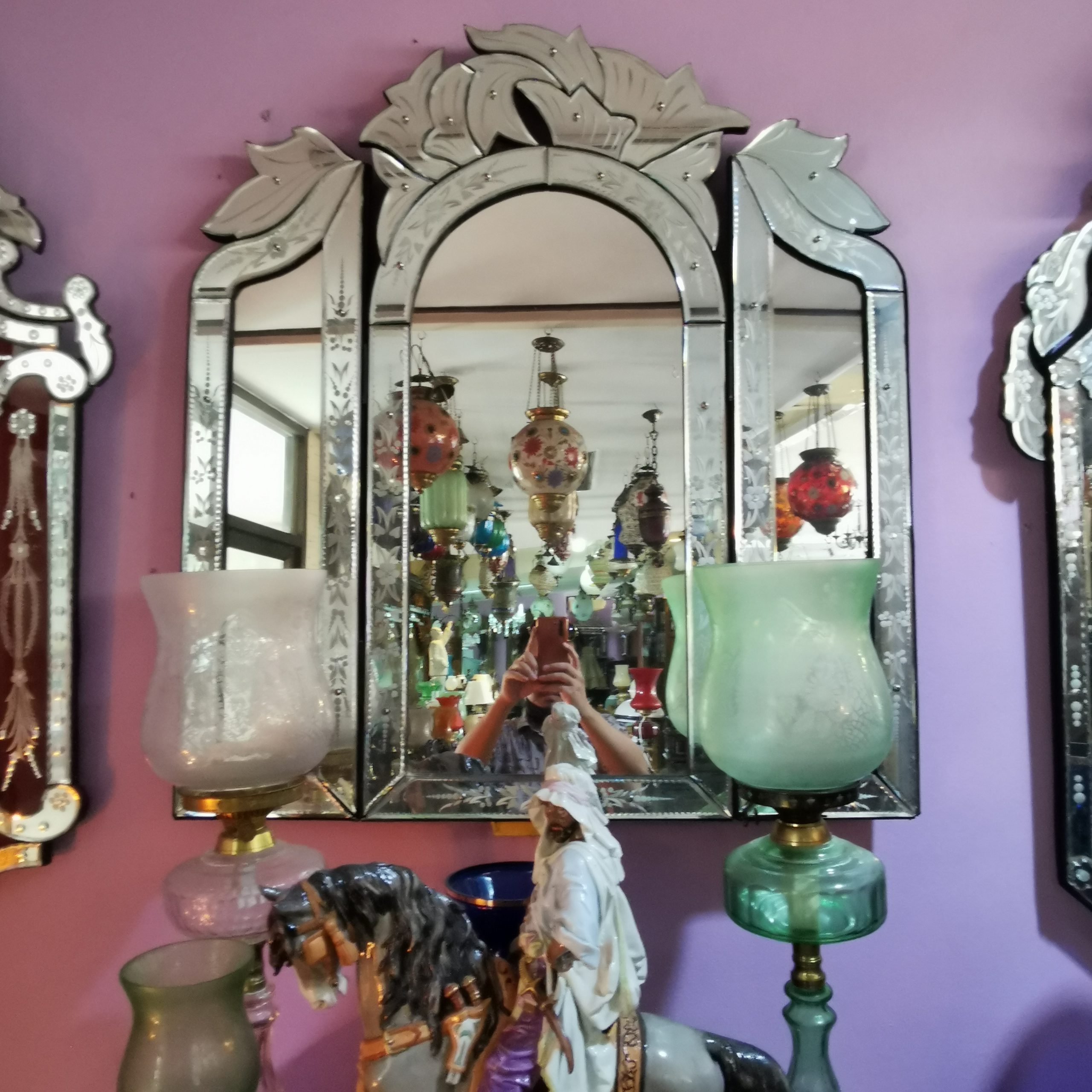 กระจกเวเนเชี่ยน  กระจกโบราณ ขนาดใหญ่  งดงาม คลาสสิค  แต่งบ้านแต่งร้าน ให้มีคุณค่า - Image 30