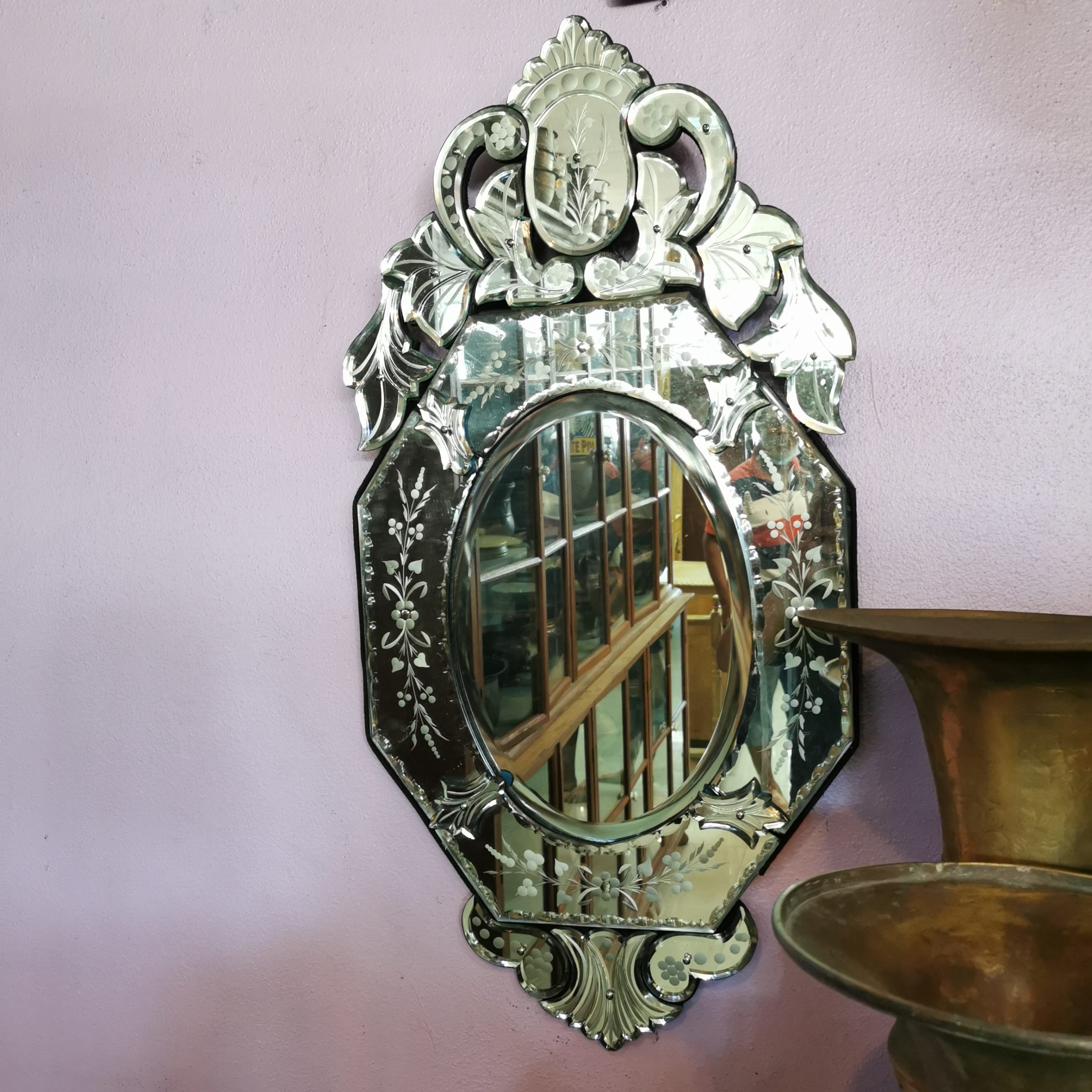 กระจกเวเนเชี่ยน  กระจกโบราณ ขนาดใหญ่  งดงาม คลาสสิค  แต่งบ้านแต่งร้าน ให้มีคุณค่า - Image 39