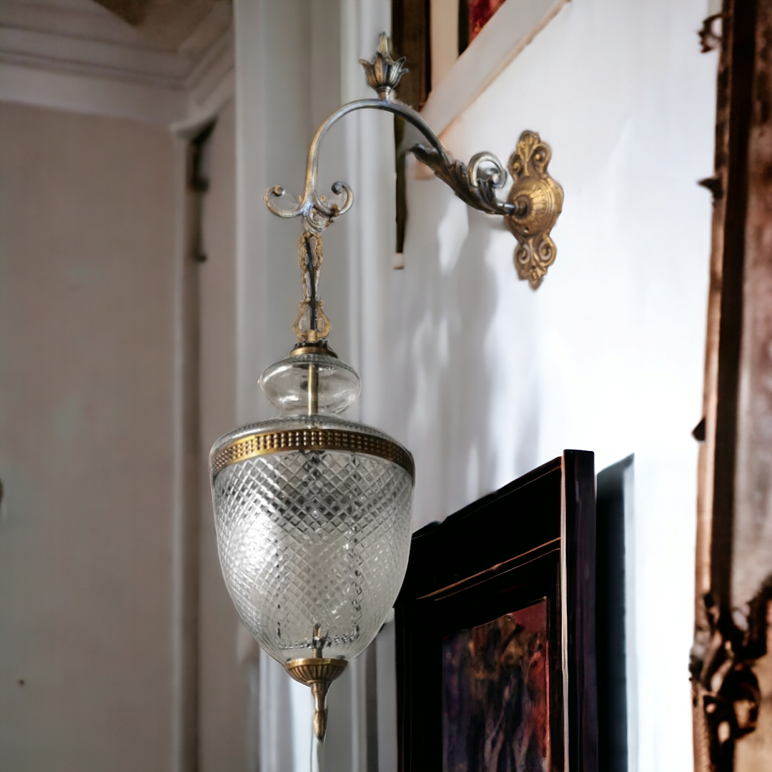 โคมไฟแก้ว หยดน้ำ  หายาก แต่งบ้าน แต่งร้าน