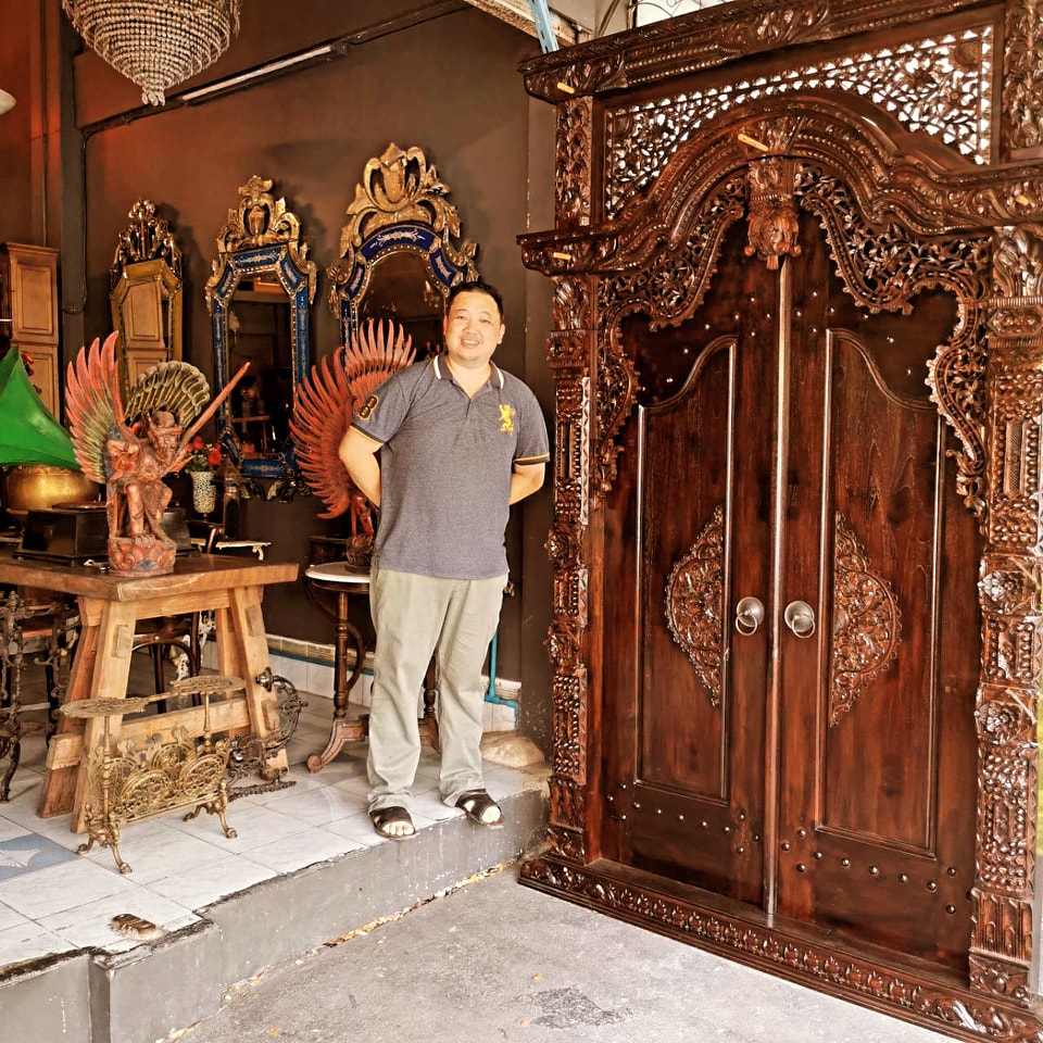 ซุ้มประตูไม้สักโบราณ ร้อยปี ประตูโบราณ ประตูไม้สักโบราณ สุดคลาสสิค แต่งบ้านแต่งร้านให้มีคุณค่า - Image 5